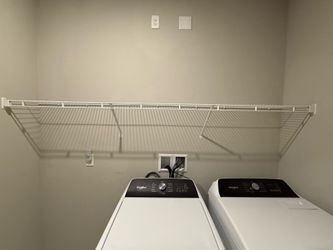 Laundry wire shelving
