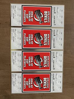 NJ Devils 1996-97 Stanley Cup Playoff Tickets
