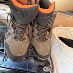 Hi-Tec Hiking Boots Gray Black I Shield Hi Tec Men's Size 12 M  CC