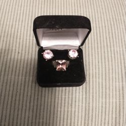 925 Citrine Ring And Earrings