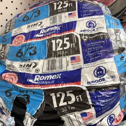 New Romex Wire 6/3 125ft