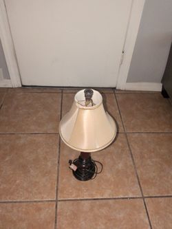 White vintage lamp
