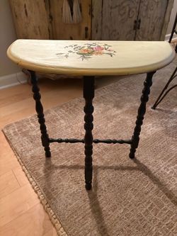 Antique half table