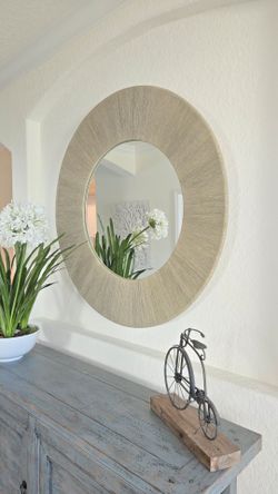 Rope Round Wall Mirror