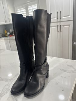 Black Leather Boots $90