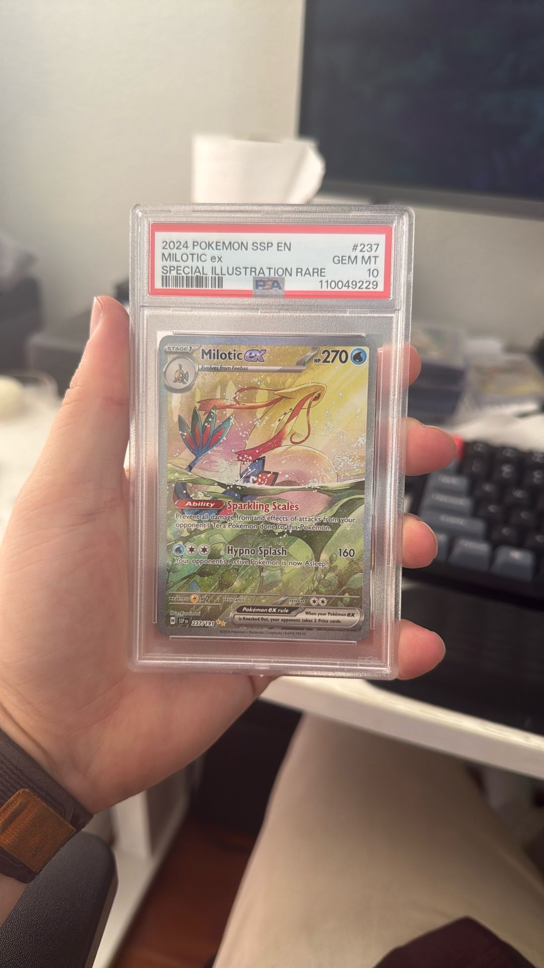 Milotic Ex 237 PSA 10 Gem Mint Surging Sparks