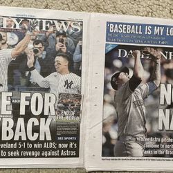 Two NY Daily News Yankees newspapers 2022