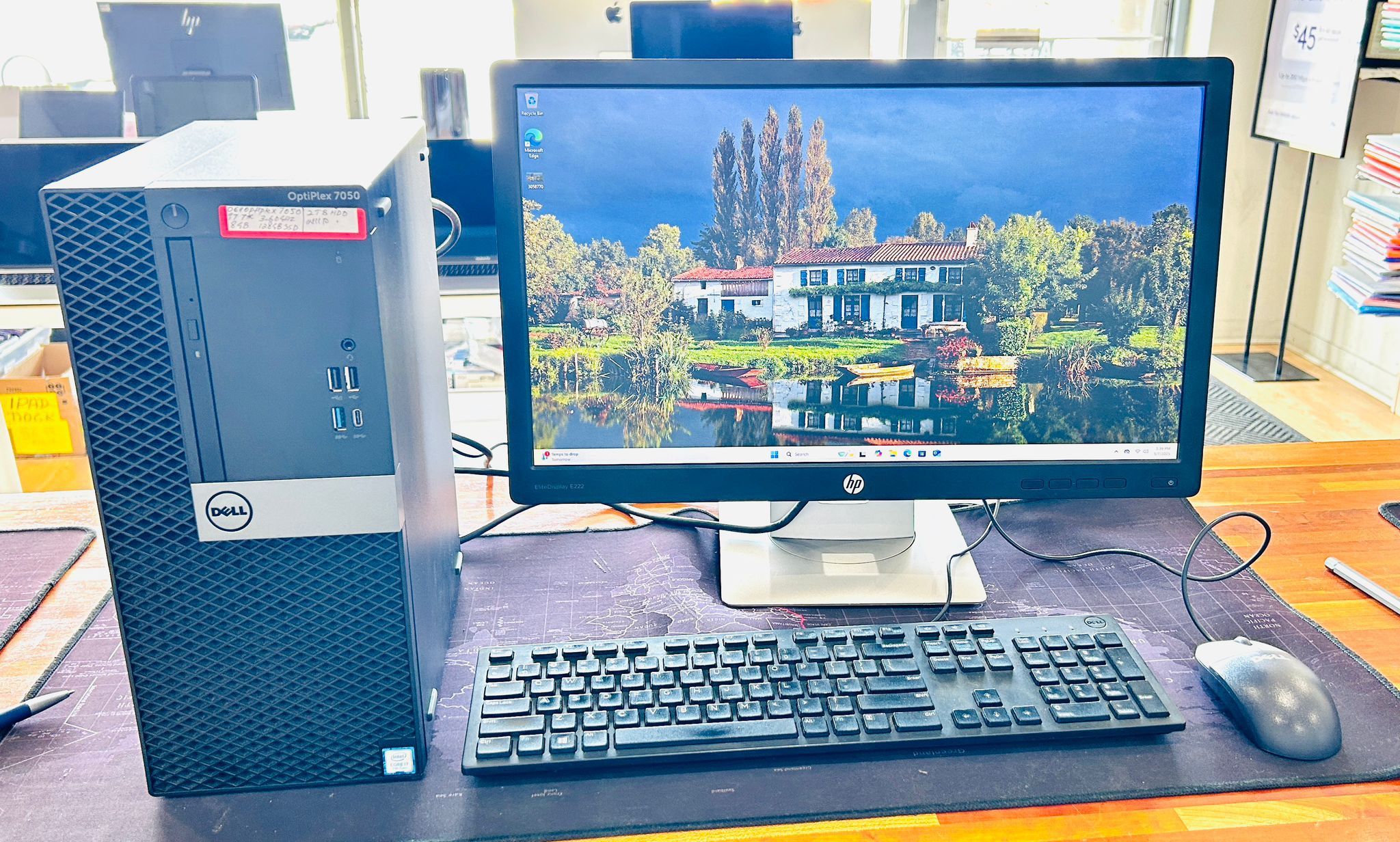 Dell Optiplex 7050 PC Core i7-7700 3.60Ghz 8GB 120GB SSD + 2TB HDD Windows 11 Pro