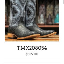 Tanner mark Caiman belly look Leather