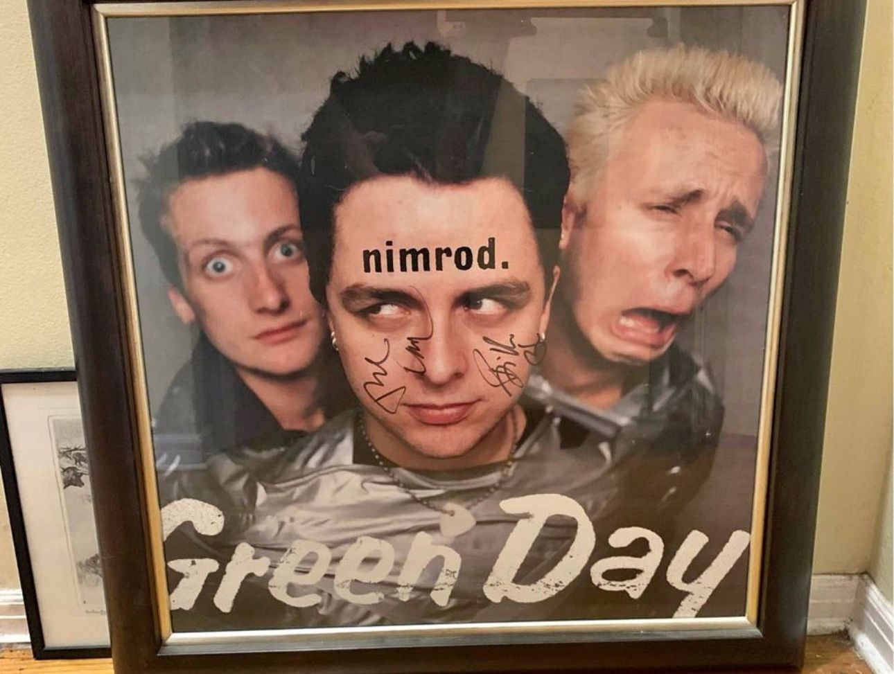 Signed Green Day Nimrod Promo Poster