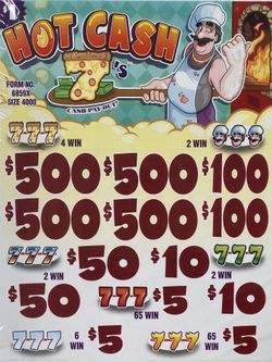 Bingo Pull Tab Tickets