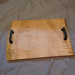 Handmade Live Edge Maple Serving Tray / Charcuterie Board 