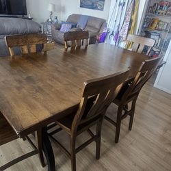Cherry Wood Dining Room Table