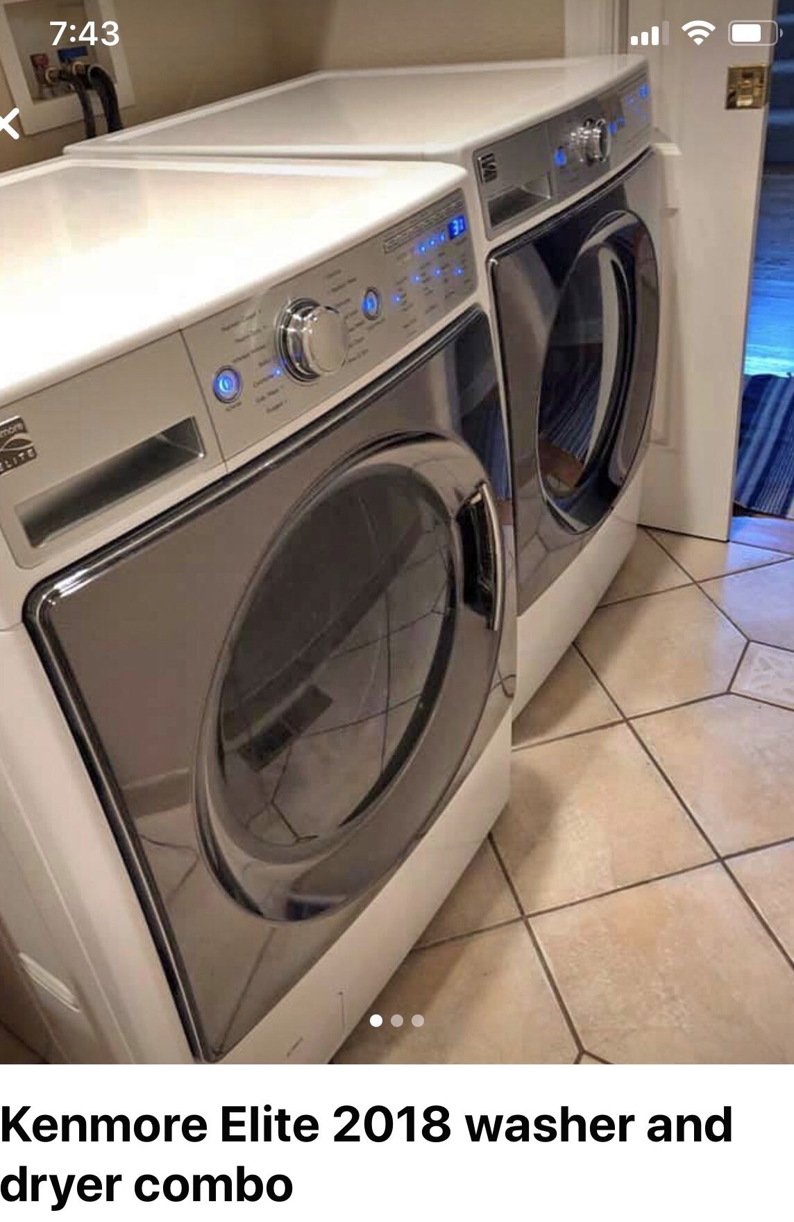 Kenmore Elite Washing and Drying machines