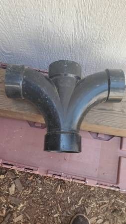 3" Abs Hub Spigot+ 2 Sanitary Fixtures Tee