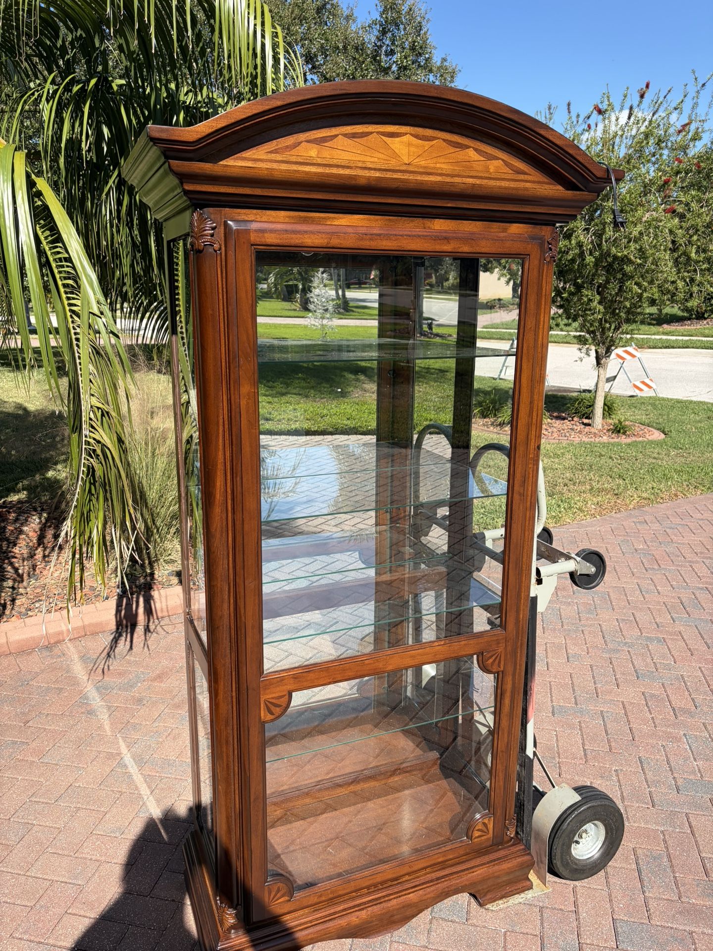 Solid Wood Curio Cabinet