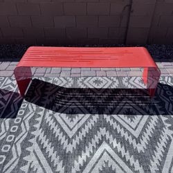 Botanist Lines Bench by Orange 22 – Modern Outdoor Accent – Good Condition