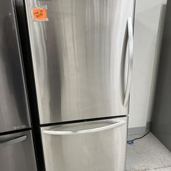 Kitchenaid Bottom Freezer Refrigerator 30” Stainless Steel 4 Months Warranty 