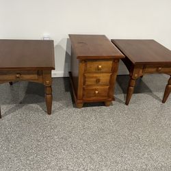 Cochrane 3 piece living room end table set with drawers 