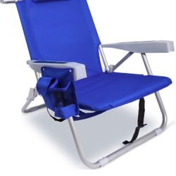 BRAND NEW. Beach Chair with Backpack Straps, Heavy Duty Backpack