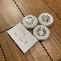 Wireless Puck Lights And Switch