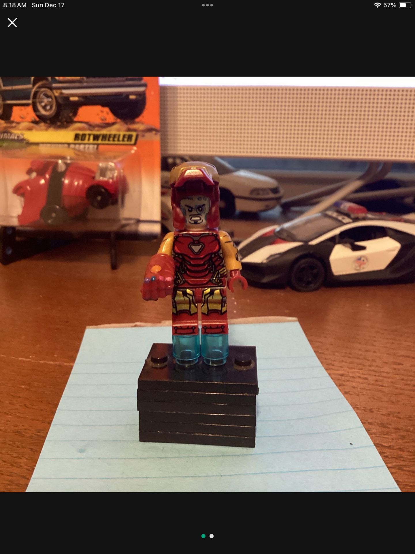 Lego Compatible Iron Man With Infinity Glove