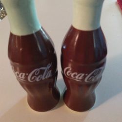 Coca-Cola Collectable Coke Bottles Salt And Pepper Shakers.brand New.asking $6.00