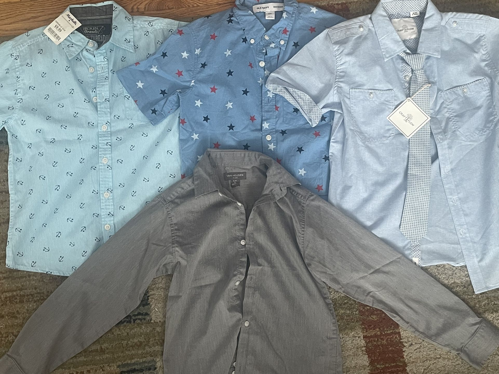 Boys Collared Dress Shirts - Size 8