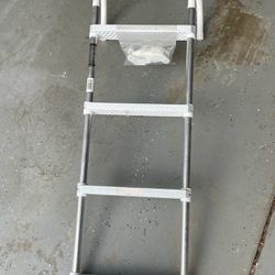 4 Step Gunwale Hook Aluminum Boat Ladder NEW