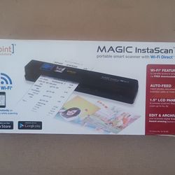 VuPoint MAGIC InstaScan Pro Wi-Fi Portable Smart Scanner PDSWF-ST48-VP NIB Red