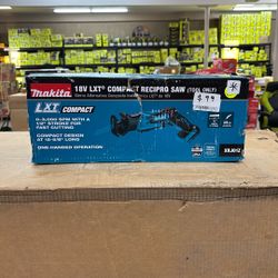 Makita 18V LXT Lithium-Ion Cordless Variable Speed Lightweight Compact Reciprocating Saw with Built-in LED (Tool-Only)