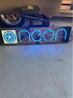 Vintage store dealer Neon Light for Plymouth Neon Car