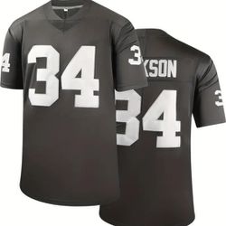 New Las Vegas Raiders Men's XL 42 Bo Jackson High Quality Jersey with embroidered name and numbers.