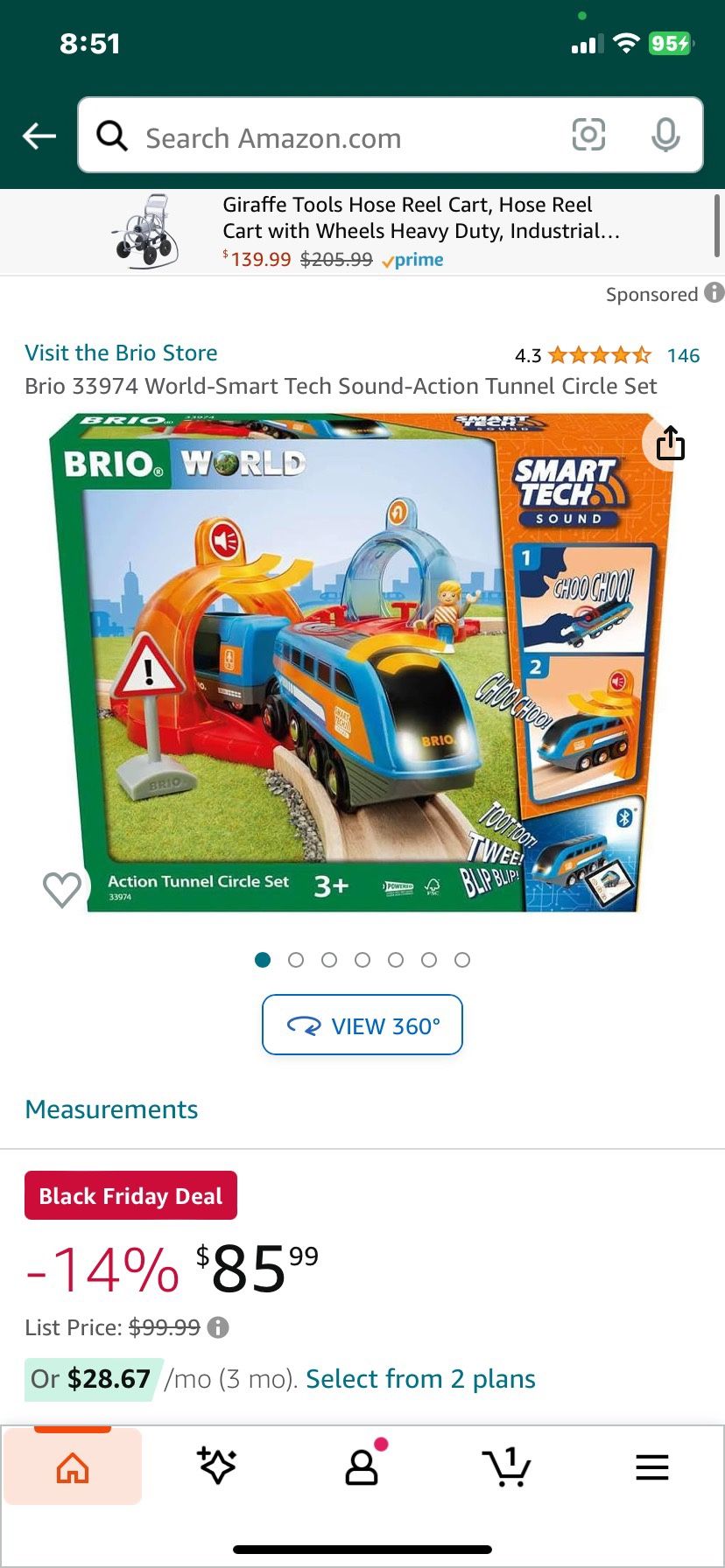 BRIO WORLD 33974 Smart Tech Sound Action Tunnel Circle Set Battery Powered Bluetooth Required NEW