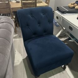 Navy Blue Accent Chair 