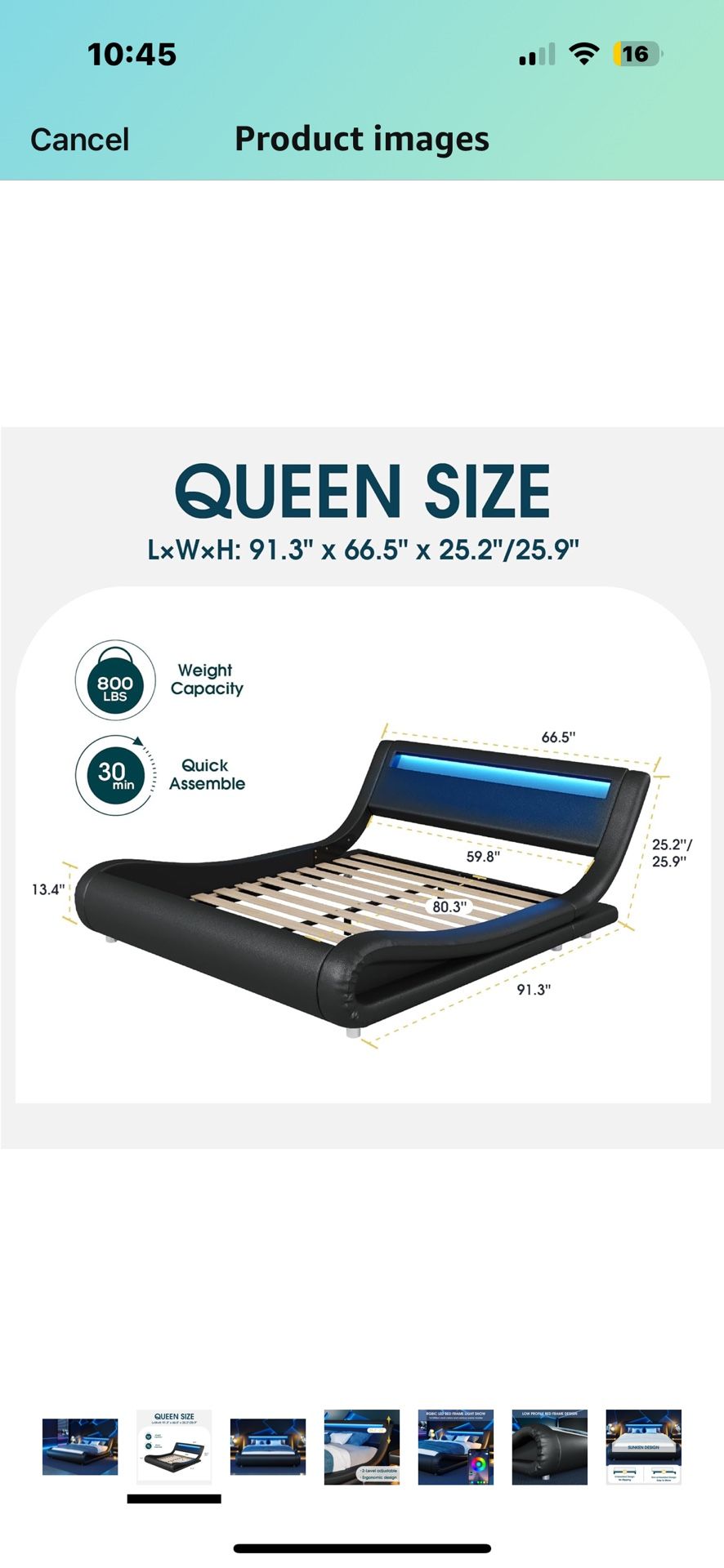 Queen Bed Frame 