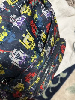 It’s brand new , tags off, it’s really nice , large size, you can bring iPad/ laptop in there too.   Brand new nice backpack ,pick up near Tully and M