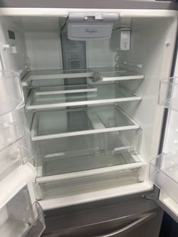 Whirlpool stainless steel french door refrigerator , 30" wide   -free delivery