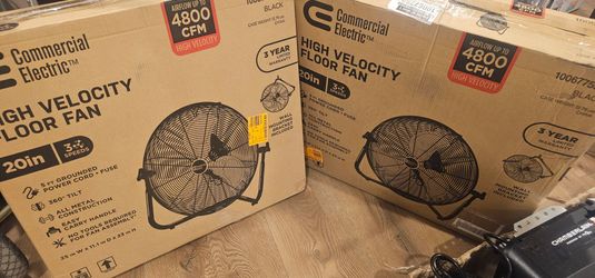 Commercial Electric
20 in. 3-Speed High Velocity Floor Fan