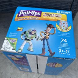 Huggies Pull-Ups Diapers 2T-3T (74 Count)