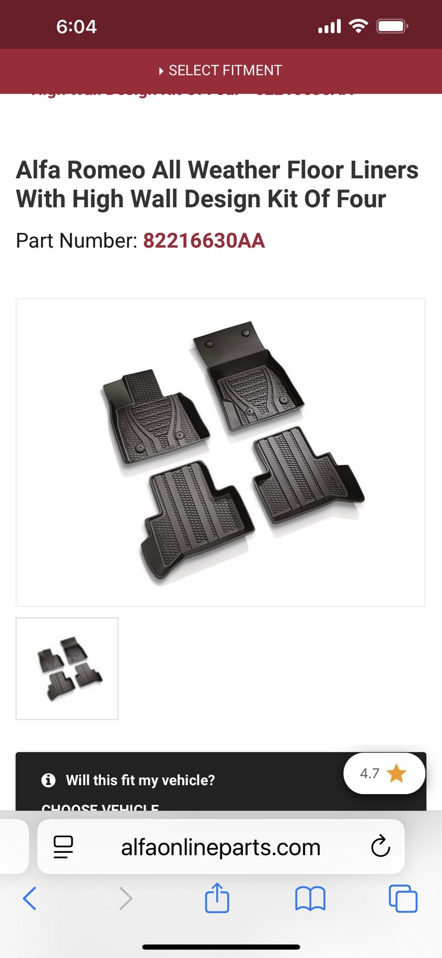 Alfa Romeo Stelvio Mats