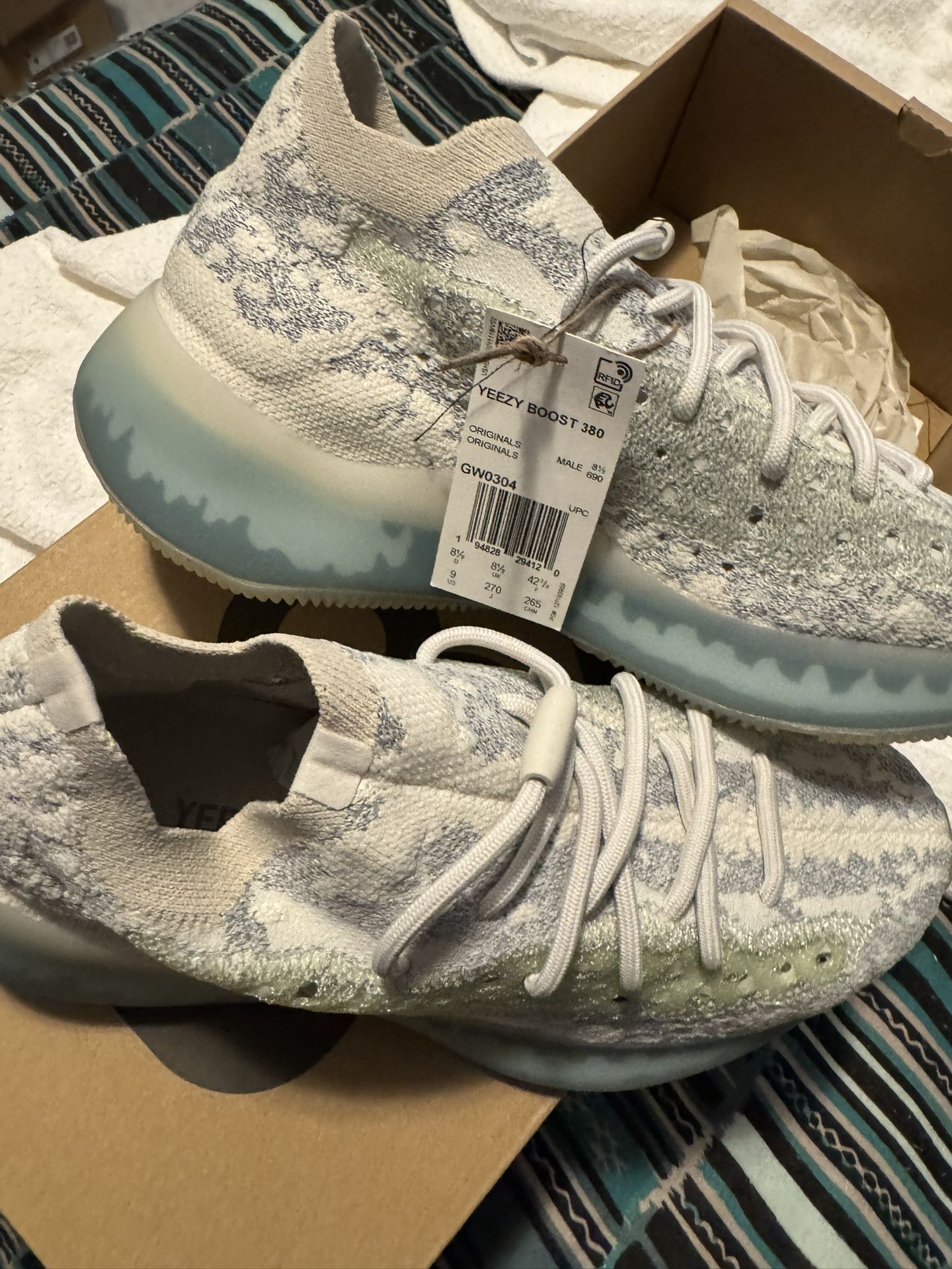 yeezy boost 380 alien blue size