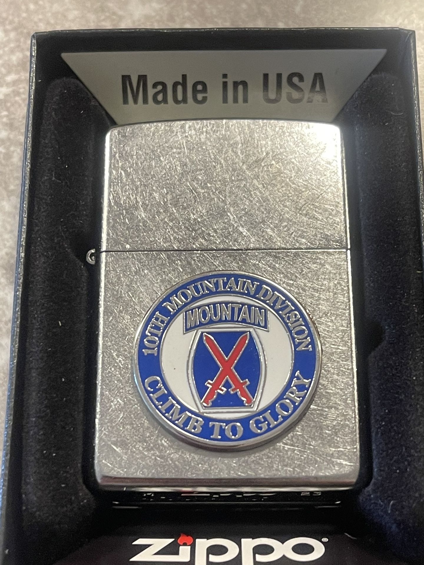 Military Zippo Lighter The 10th Mountain Division