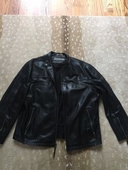 Kenneth Cole Leather Motorcycle Jacket