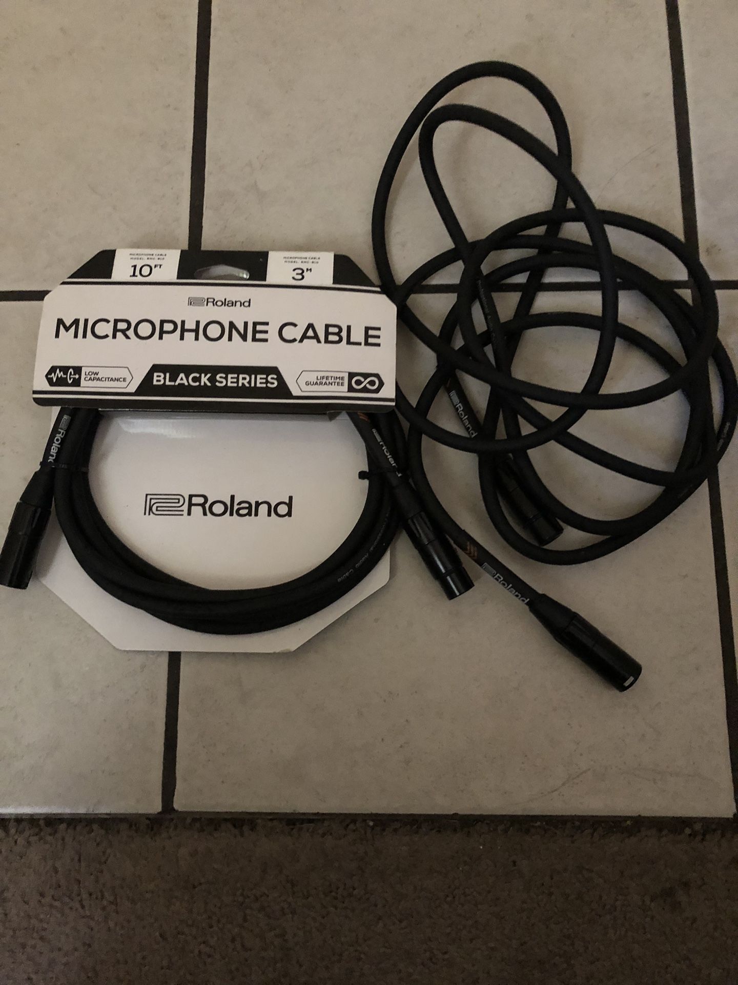 2 Roland Mic Cable