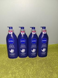 4 Nivea Body Lotion 16.9oz Original Moisture
