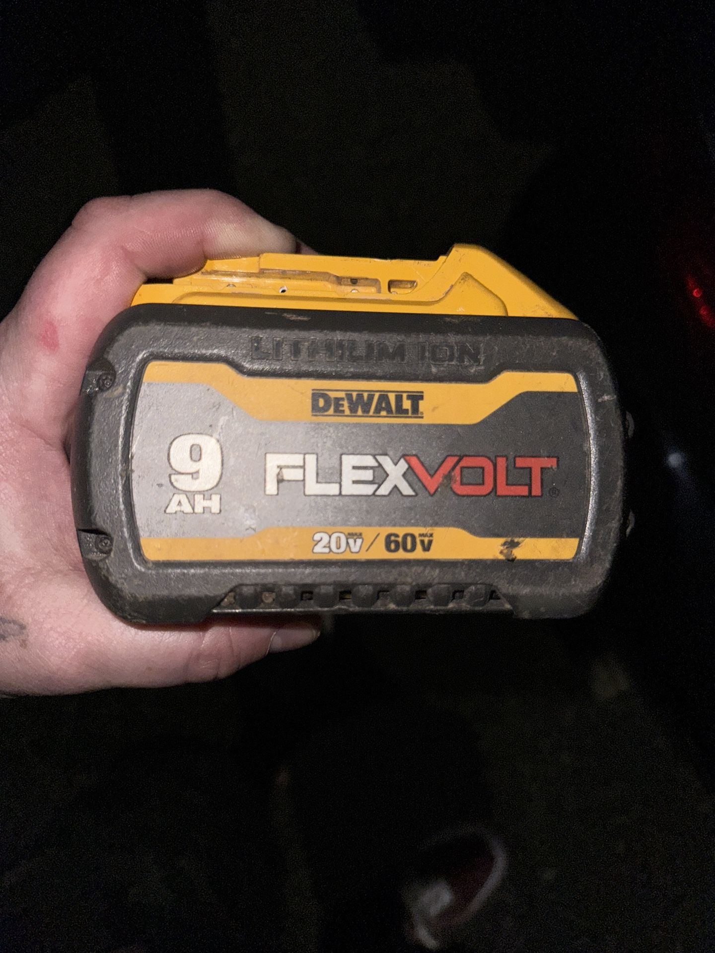9 Ah Dewalt Flexvolt Battery