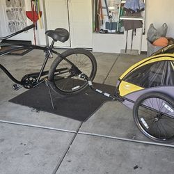 Bike + CoPilot Child/Dog Trailer – Great Condition, Ready to Ride
