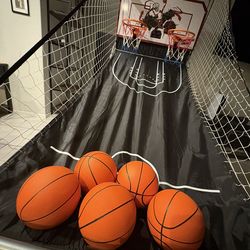 Indoor Dual Hoop Electronic Basketball Game