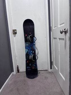 Snowboard with Bindings - Size 150cm